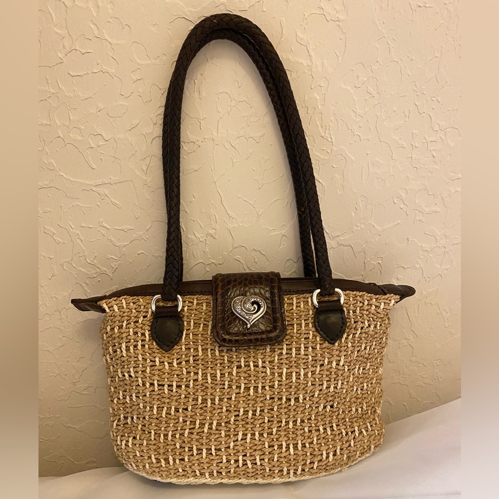 Brighton raffia vintage shoulder bag